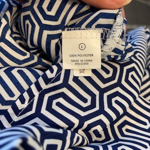 Mud Pie Geometric Strapless Cover Up Maxi Dress - Picture 6 of 7